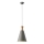 Żyrandol na lince 1xE27/15W/230V szary śr. 20 cm