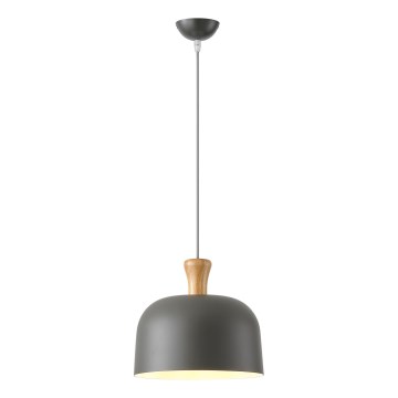 Żyrandol na lince 1xE27/15W/230V szary śr. 27 cm