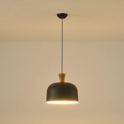 Żyrandol na lince 1xE27/15W/230V szary śr. 27 cm