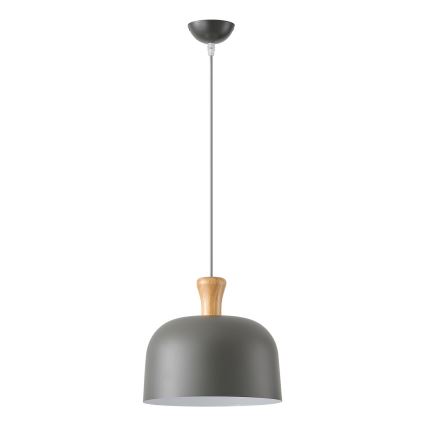 Żyrandol na lince 1xE27/15W/230V szary śr. 27 cm