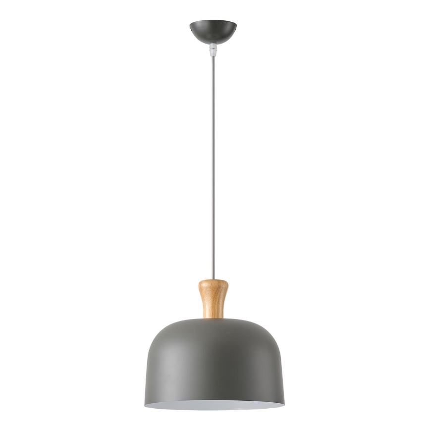 Żyrandol na lince 1xE27/15W/230V szary śr. 27 cm