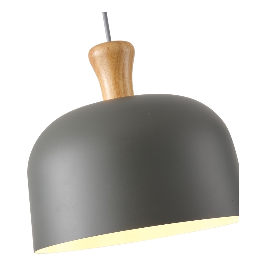 Żyrandol na lince 1xE27/15W/230V szary śr. 27 cm