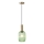 Żyrandol na lince 1xE27/15W/230V zielony 13 cm