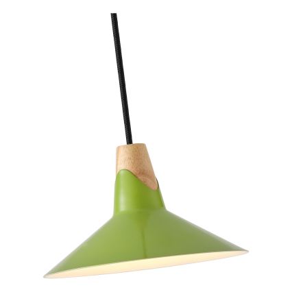 Żyrandol na lince 1xE27/15W/230V zielony