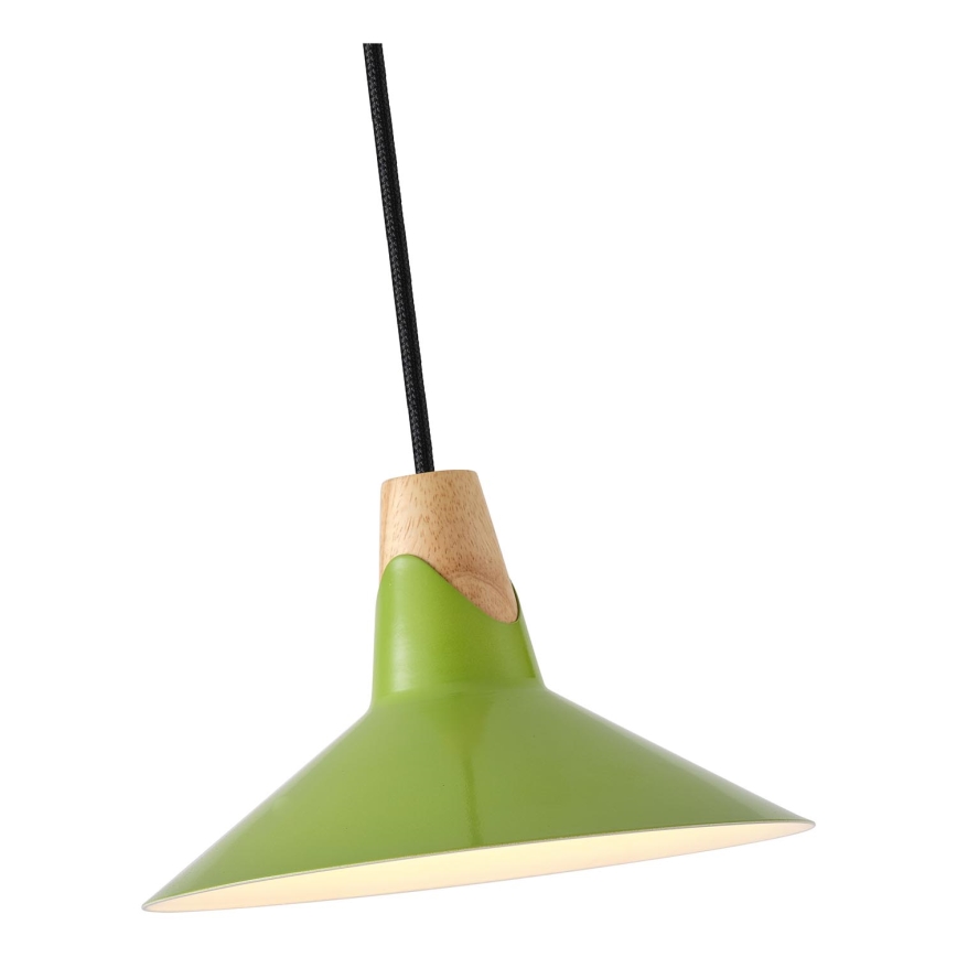 Żyrandol na lince 1xE27/15W/230V zielony