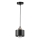 Żyrandol na lince 1xE27/35W/230V śr. 12 cm czarny/złoty