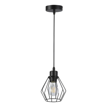 Żyrandol na lince 1xE27/35W/230V śr. 18 cm czarny
