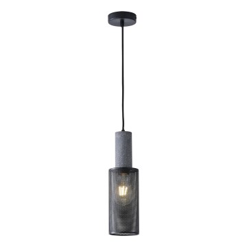 Żyrandol na lince 1xE27/40W/230V czarny