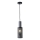 Żyrandol na lince 1xE27/40W/230V czarny