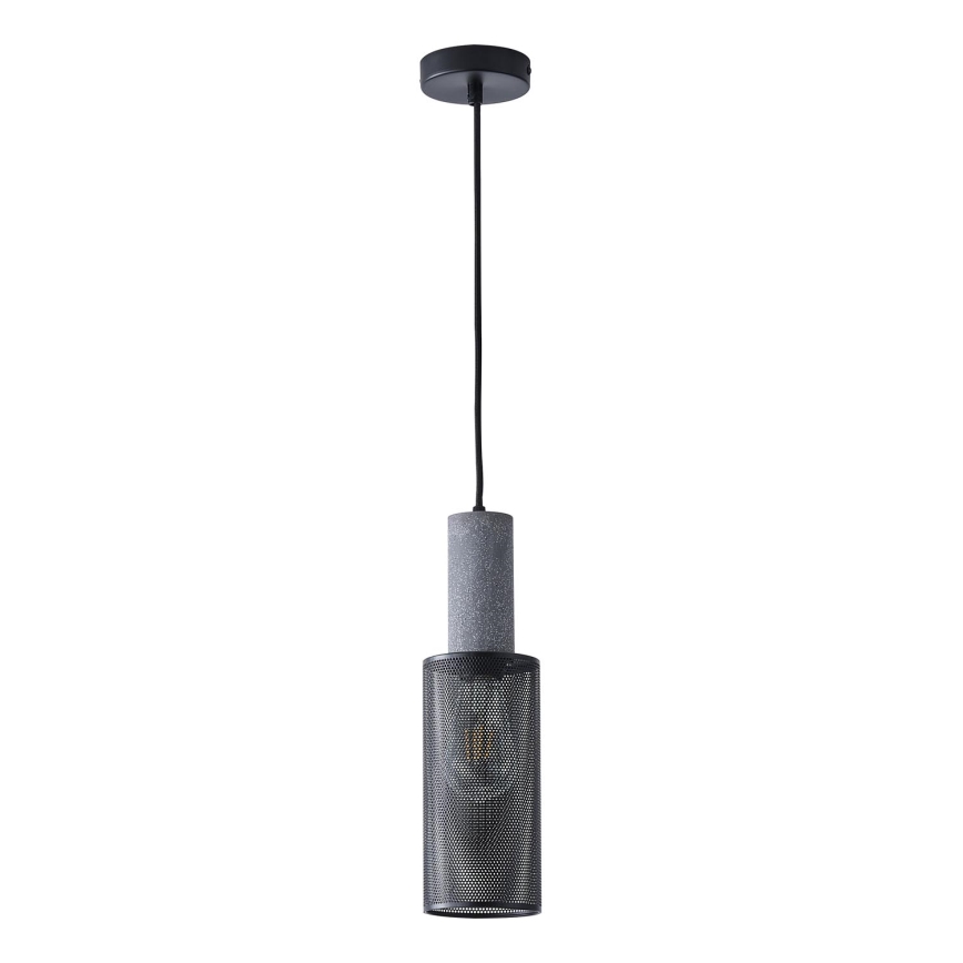 Żyrandol na lince 1xE27/40W/230V czarny