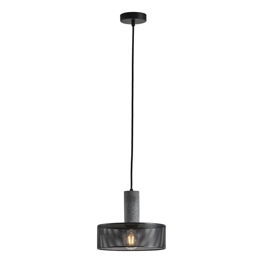 Żyrandol na lince 1xE27/40W/230V czarny
