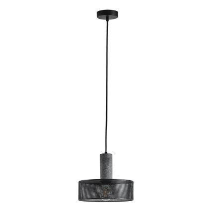 Żyrandol na lince 1xE27/40W/230V czarny