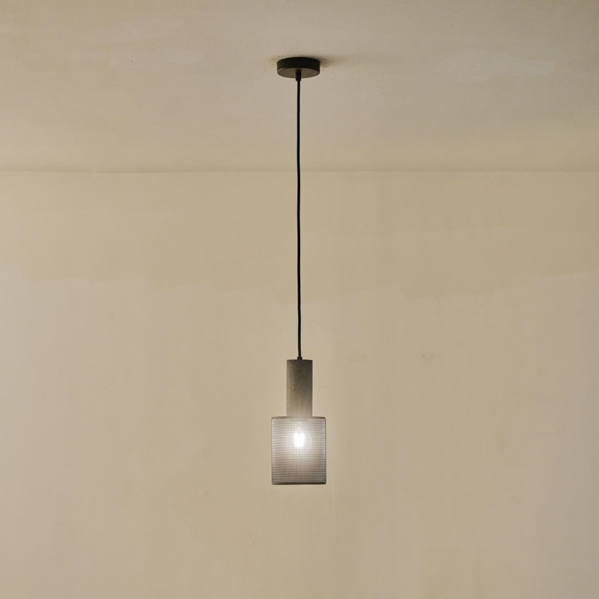 Żyrandol na lince 1xE27/40W/230V czarny