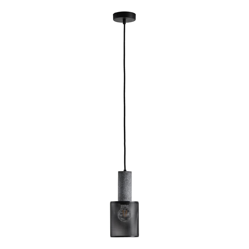 Żyrandol na lince 1xE27/40W/230V czarny