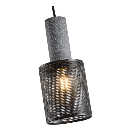Żyrandol na lince 1xE27/40W/230V czarny