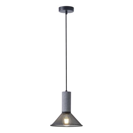 Żyrandol na lince 1xE27/40W/230V czarny