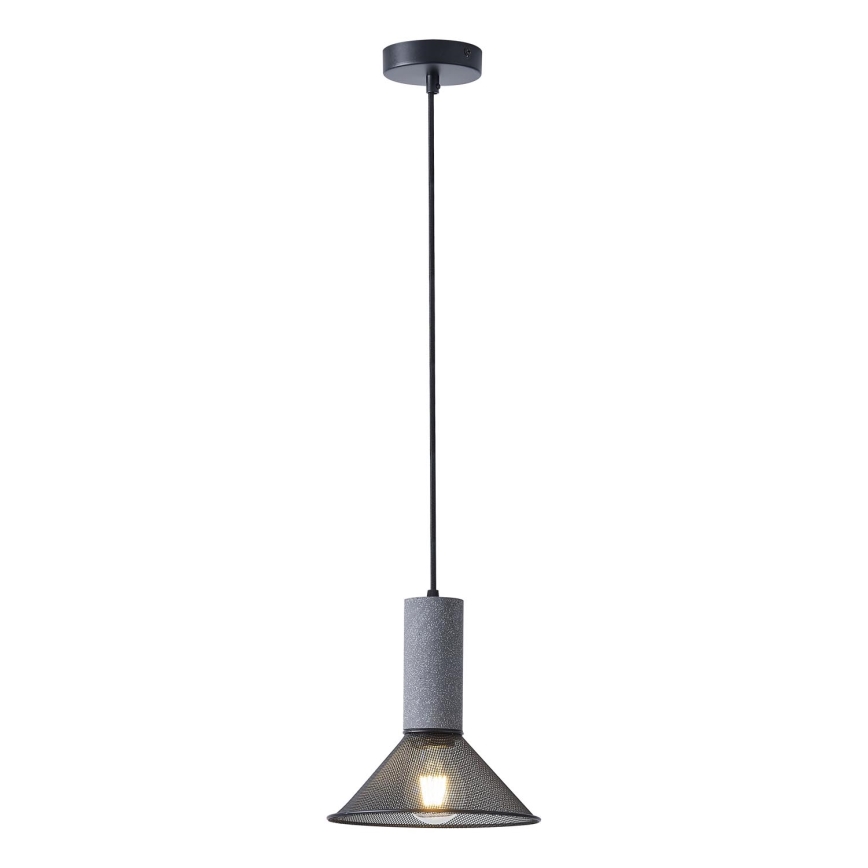 Żyrandol na lince 1xE27/40W/230V czarny