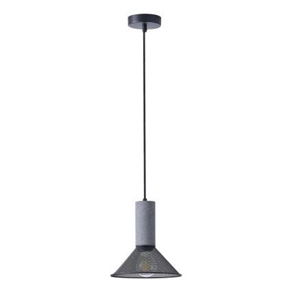 Żyrandol na lince 1xE27/40W/230V czarny