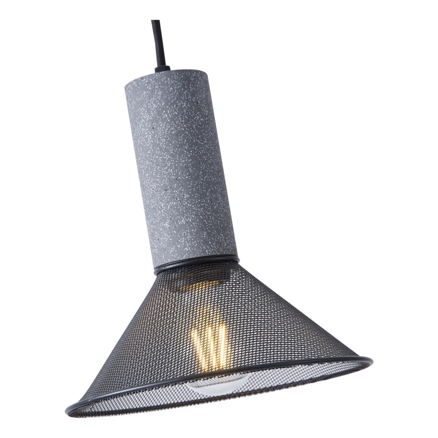 Żyrandol na lince 1xE27/40W/230V czarny