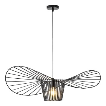 Żyrandol na lince 1xE27/40W/230V czarny