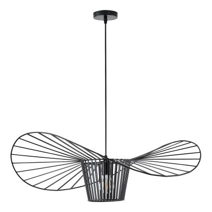 Żyrandol na lince 1xE27/40W/230V czarny