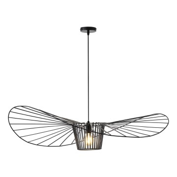 Żyrandol na lince 1xE27/40W/230V czarny