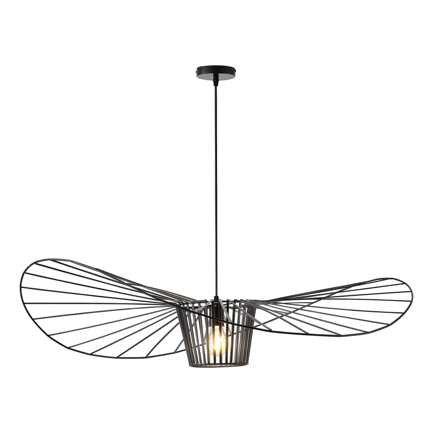 Żyrandol na lince 1xE27/40W/230V czarny