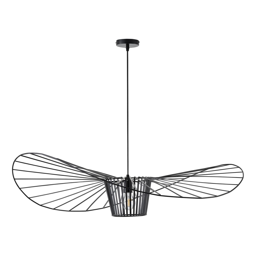 Żyrandol na lince 1xE27/40W/230V czarny