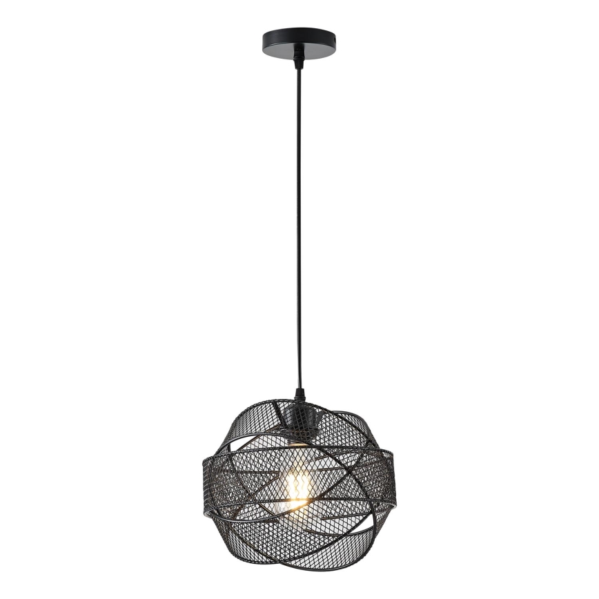 Żyrandol na lince 1xE27/40W/230V czarny