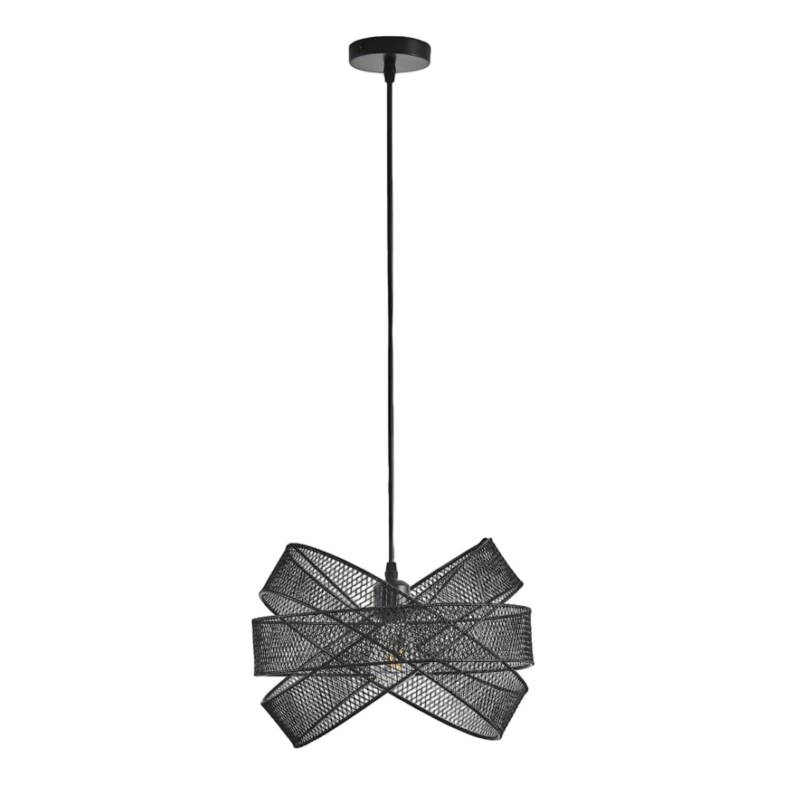 Żyrandol na lince 1xE27/40W/230V czarny