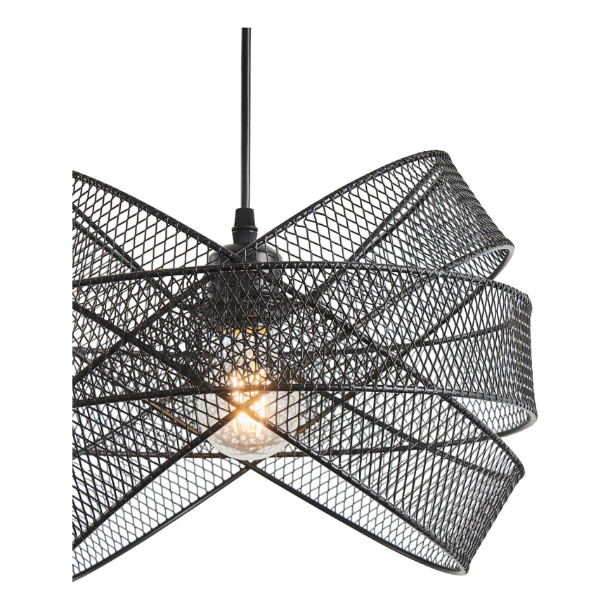 Żyrandol na lince 1xE27/40W/230V czarny