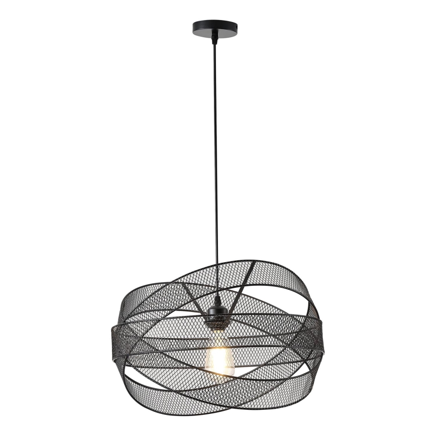 Żyrandol na lince 1xE27/40W/230V czarny