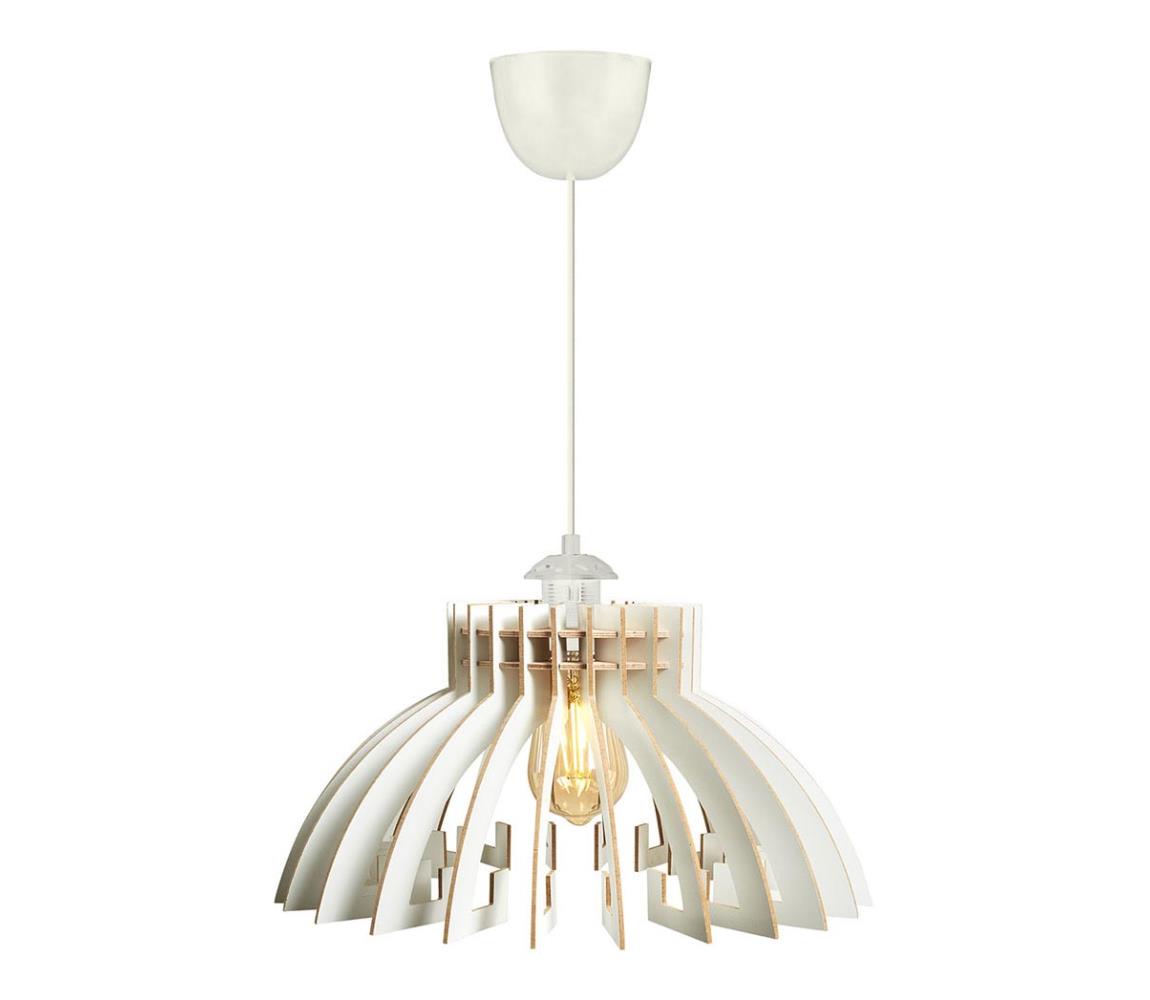 Żyrandol na lince 1xE27/60W/230V biały śr. 39 cm
