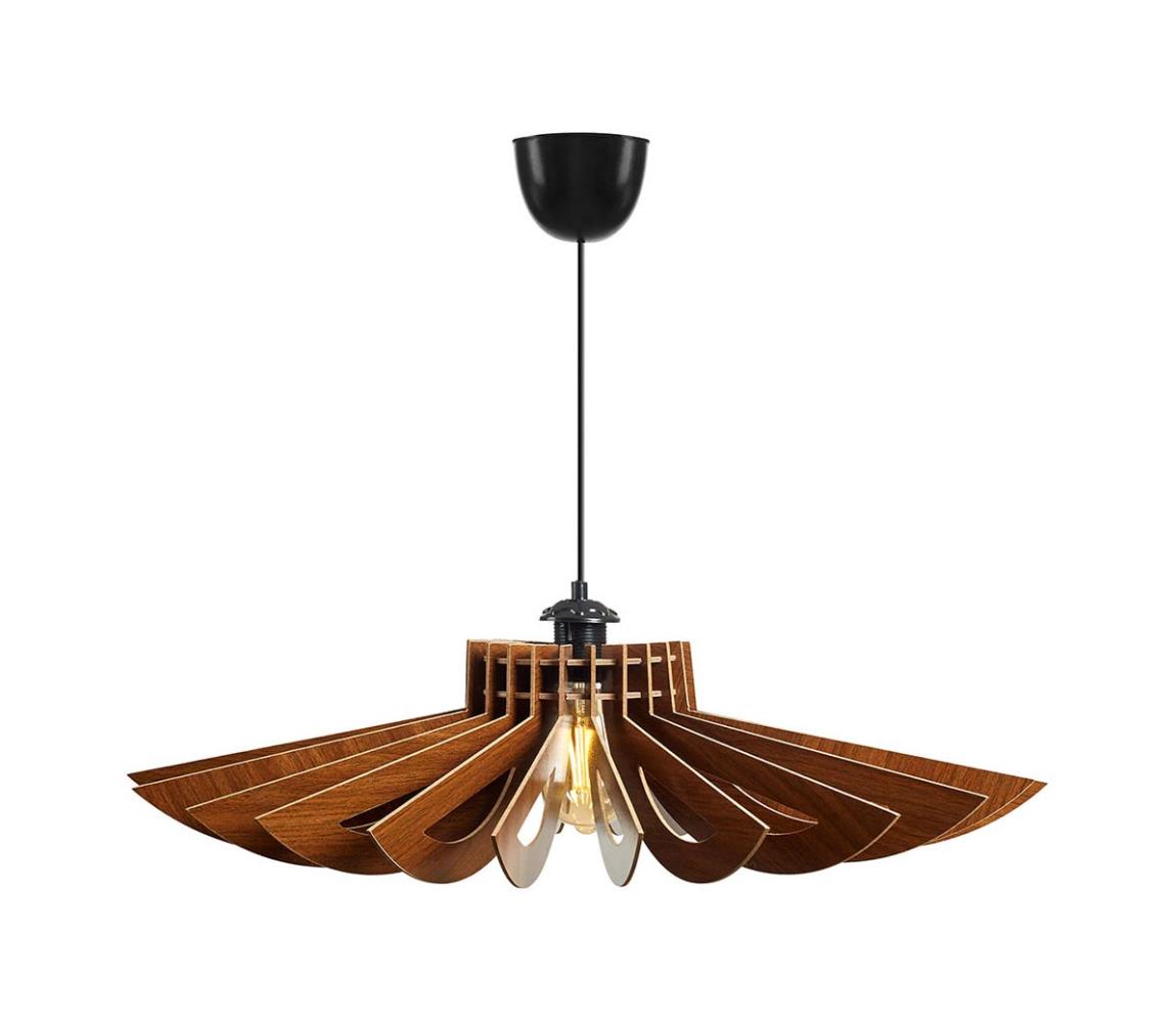Żyrandol na lince 1xE27/60W/230V brązowy śr. 52 cm
