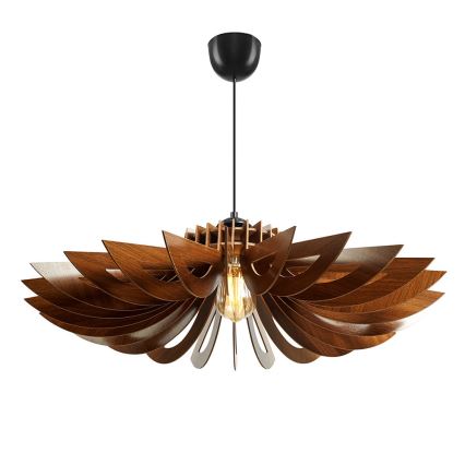Żyrandol na lince 1xE27/60W/230V brązowy śr. 52 cm