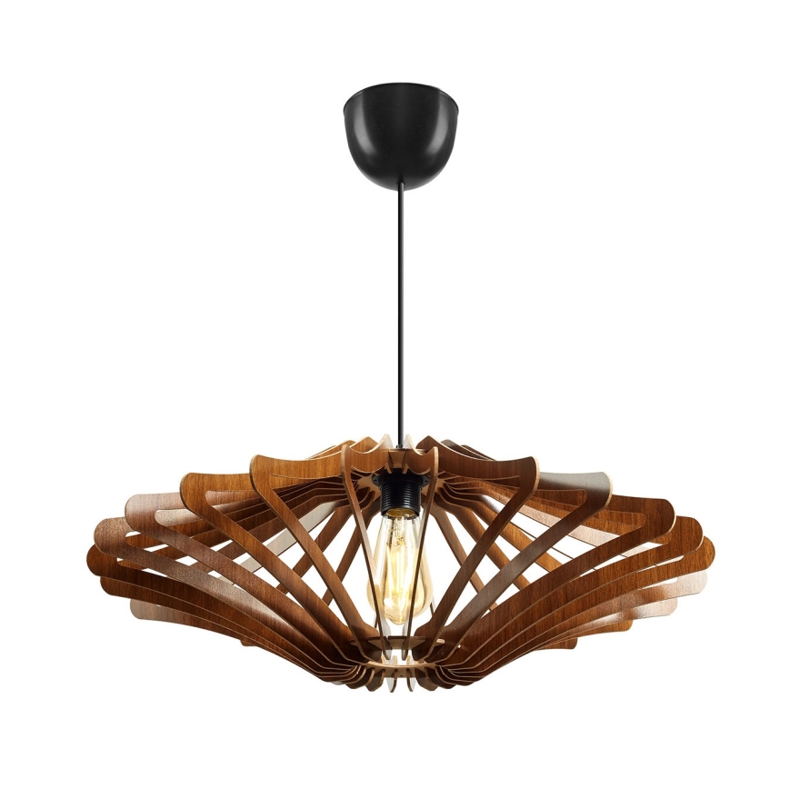 Żyrandol na lince 1xE27/60W/230V brązowy śr. 59 cm