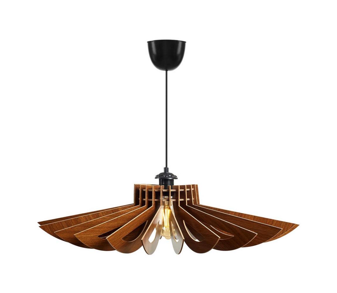 Żyrandol na lince 1xE27/60W/230V brązowy śr. 68 cm