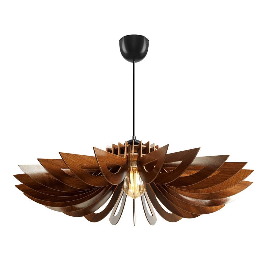 Żyrandol na lince 1xE27/60W/230V brązowy śr. 68 cm