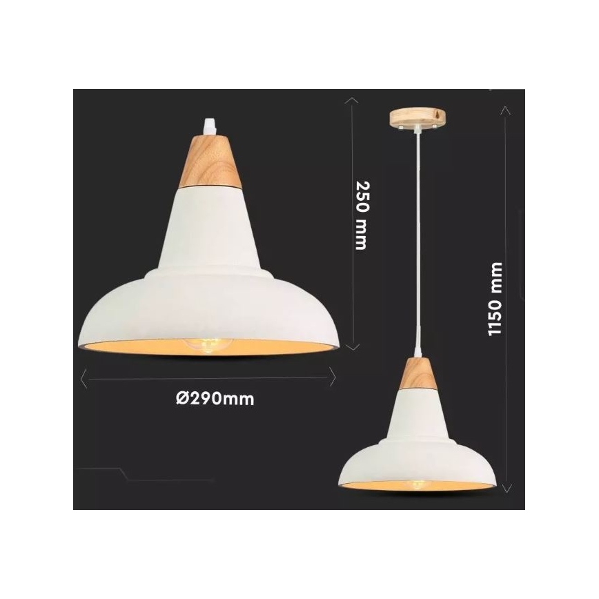 Żyrandol na lince 1xE27/60W/230V