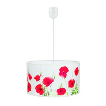 Żyrandol na lince 1xE27/60W/230V kwiaty