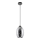Żyrandol na lince 1xE27/60W/230V śr. 16 cm czarny