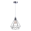 Żyrandol na lince 1xE27/60W/230V śr. 22 cm chrom błyszczący