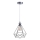 Żyrandol na lince 1xE27/60W/230V śr. 22 cm chrom błyszczący