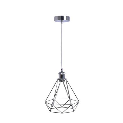 Żyrandol na lince 1xE27/60W/230V śr. 22 cm chrom błyszczący