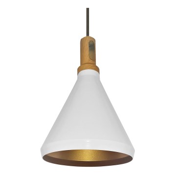 Żyrandol na lince 1xE27/60W/230V śr. 23 cm biały