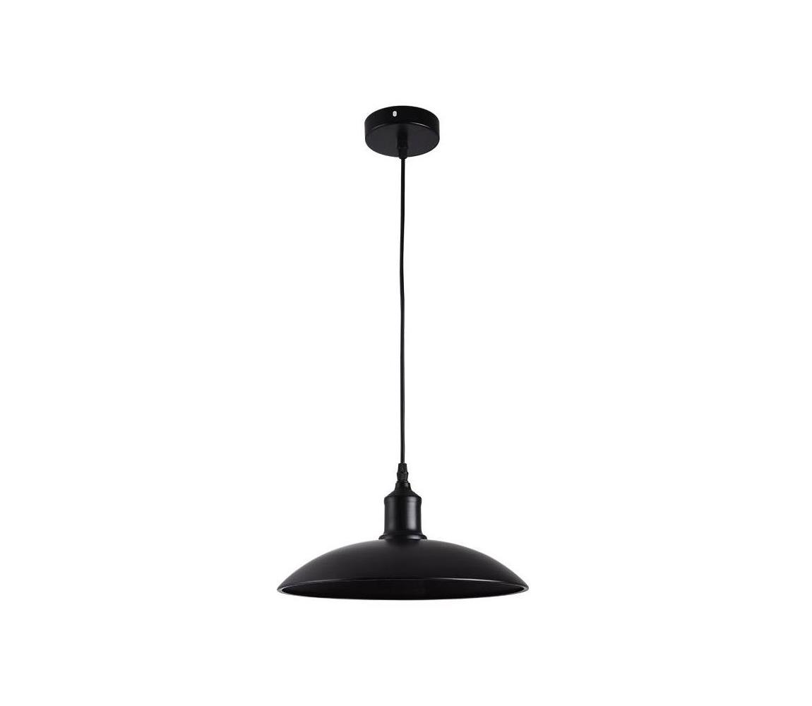 Żyrandol na lince 1xE27/60W/230V śr. 29 cm czarny