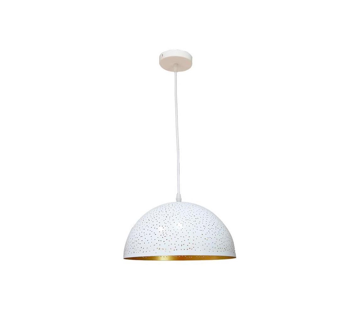 Żyrandol na lince 1xE27/60W/230V śr. 30 cm biały