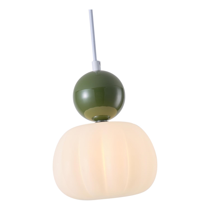 Żyrandol na lince 1xG9/7W/230V biały/zielony