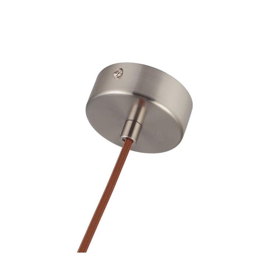 Żyrandol na lince 1xGU10/10W/230V popiół/solidne drewno brązowy