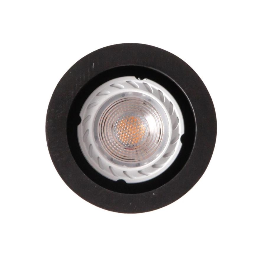 Żyrandol na lince 1xGU10/10W/230V popiół/solidne drewno czarny